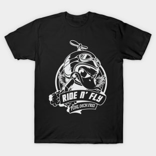 The duck rider, fly and ride T-Shirt